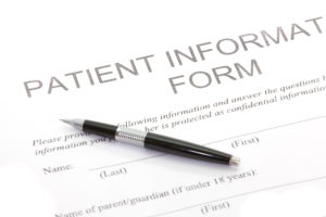 Picture of Patient Intake Form